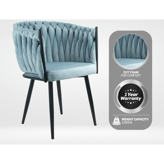 Opulent Casual Chair Hazy Blue - Single