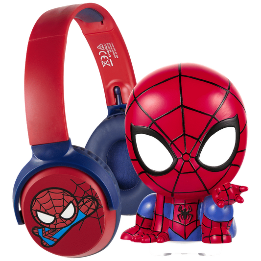 Marvel Spider-Man Bluetooth Headphones with Touch Light Combo