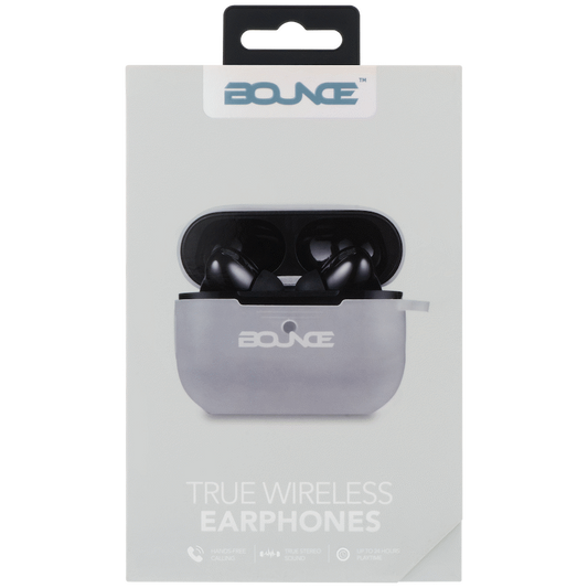 Bounce Clef X True Wireless Earphones + Silicone Accessories - Black