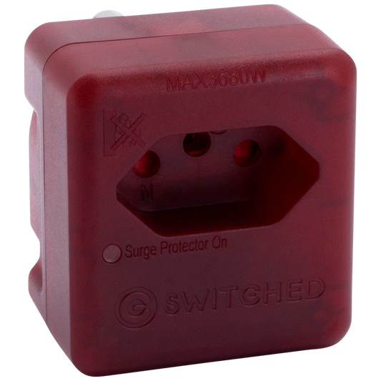 SWITCHED 1 Way High Surge Network Safe Adaptor