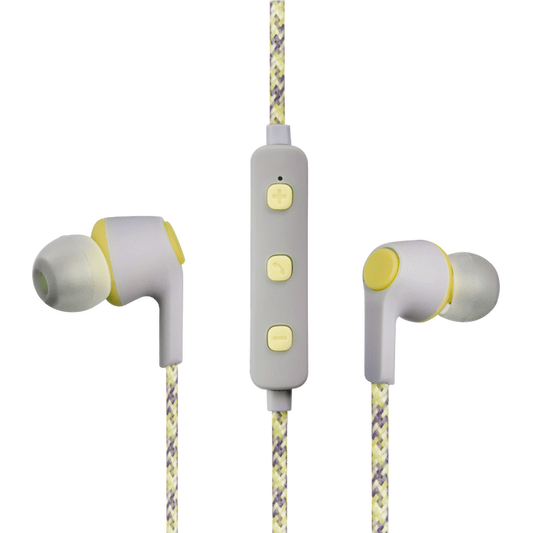 Volkano Moda - Nylon Bluetooth Earphones with Carry Case - YL
