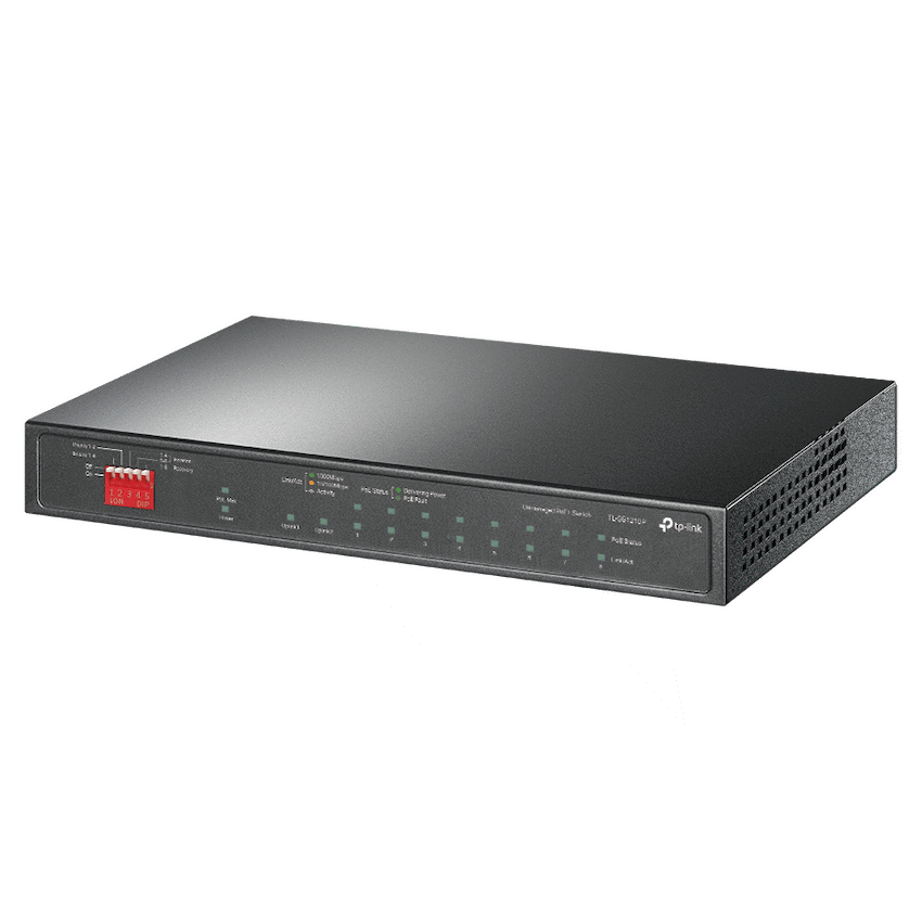 TP-Link TL-SG1210P 10-Port Gigabit Desktop Switch with 8-Port PoE+