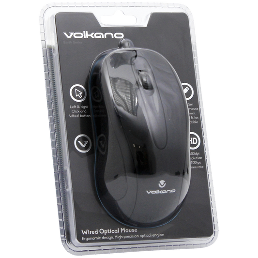 Volkano Earth Series Wired Mouse