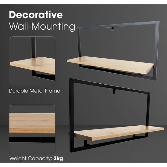 Everfurn Iris Floating Wall Shelf -Large