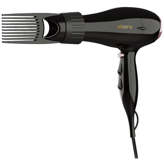 Elektra Ebony Power Comb Hairdryer