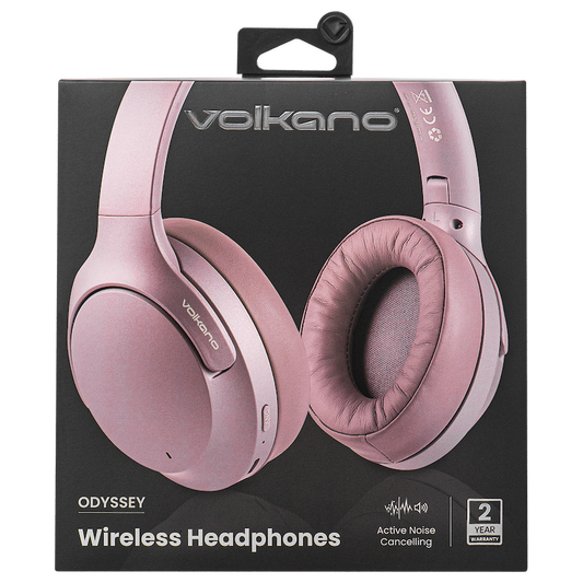 Volkano Odyssey ANC Bluetooth Wireless Headphone - Rose Gold