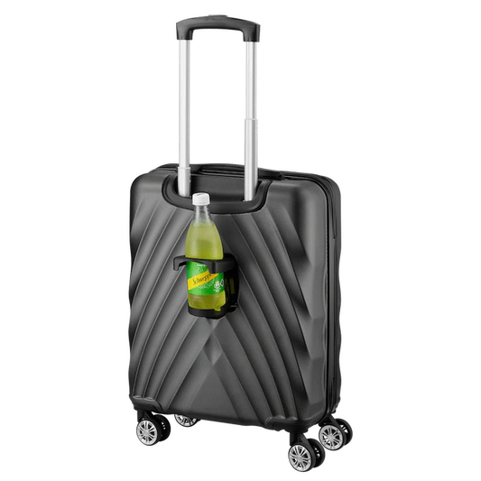 Travelwize Terra ABS 55cm 4-Wheel Spinner Luggage - Black