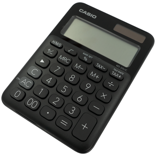 Casio MS-20UC - Desktop Calculator 12-Digit - Black