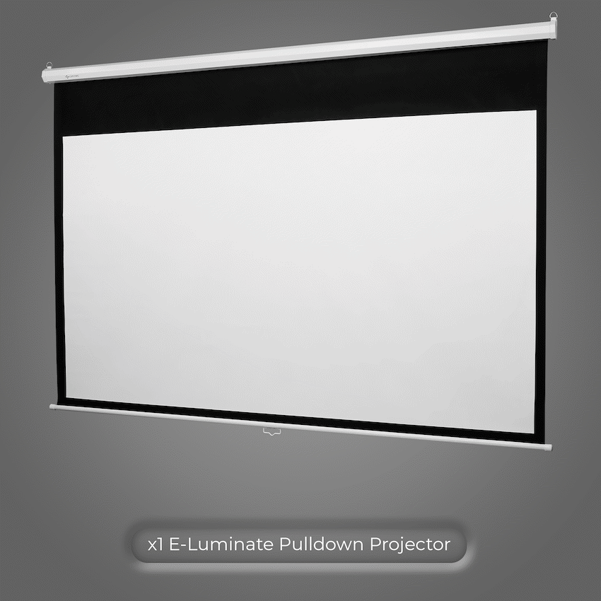 Connex E-Luminate Pull-Down Projector Screen 100in - 16:9