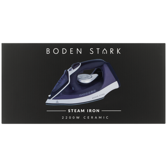Boden Stark Ceramic Steam Iron - Purple