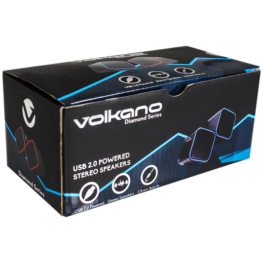 Volkano Diamond Series USB Speaker - Blue