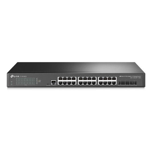 TP-Link TL-SG3428X JetStream 24-Port Gigabit L2+ Managed Switch with 4 10GE SFP+ Slots