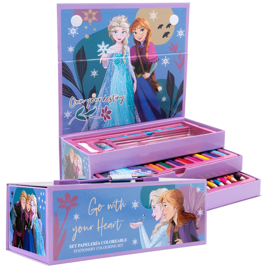 43 PC COLOURING STATIONERY SET - FROZEN