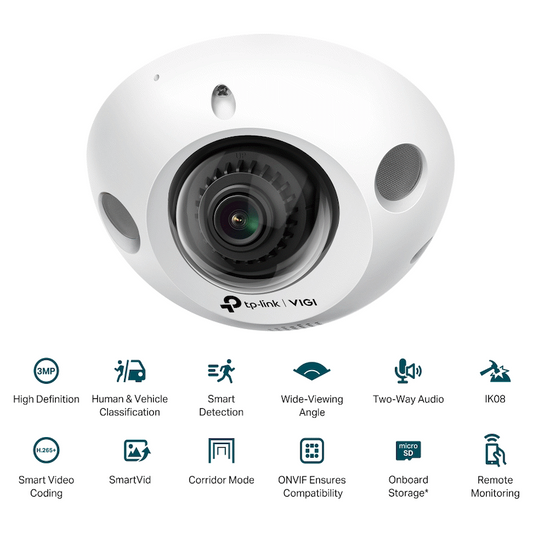 TP-Link Vigi C230I 3MP 2.8mm Mini Dome Network Camera