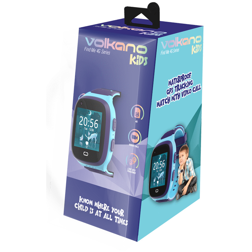 Volkano Find Me 4G Series GPS Tracking Watch with Camera - Blue