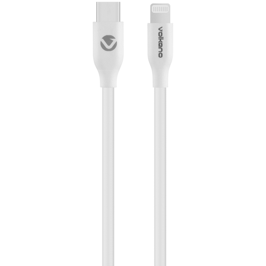 Volkano Flexi Series Type-C to MFI Lightning 1.5m 27w - White