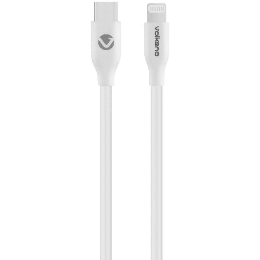 Volkano Flexi Series Type-C to MFI Lightning 1.5m 27w - White