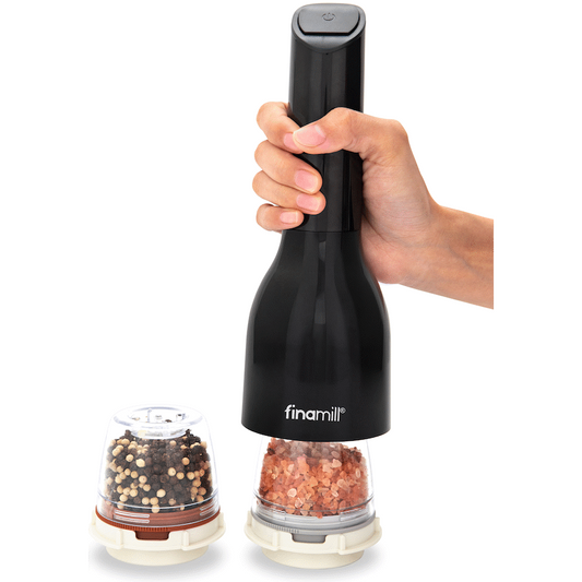 Finamill Battery-Operated Grinder - Midnight Black
