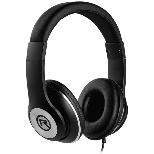 Rocka Cortex series Aux Headphones - Black