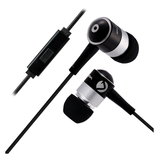 Volkano Earphones with Mic - Stannic Series - Black