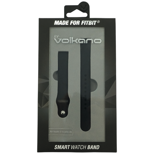Volkano Smart Watch Band - Silicone - Fitbit Inspire/Lite Large - Black