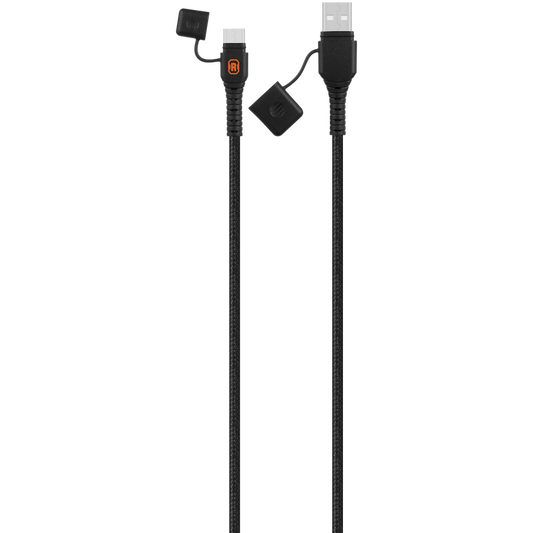 Rugged by Volkano Waterproof and Dustproof USB to Type-C Cable - 1.2m