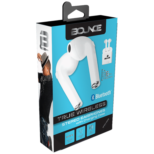 Bounce Clef Series TWS Earphone Pods - White