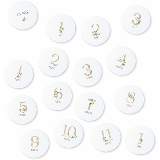 Echo Baby Milestone Cards - Floral