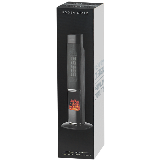 Boden Stark Fireplace Tower Heater
