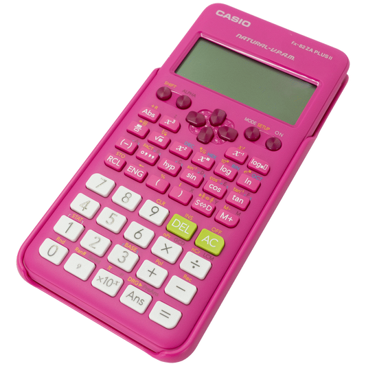 Casio FX-82 ZA Plus II Calculator - Pink