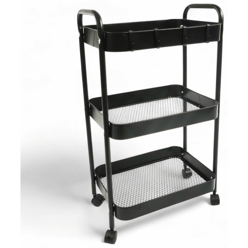 Everfurn Perth Rolling Cart - White