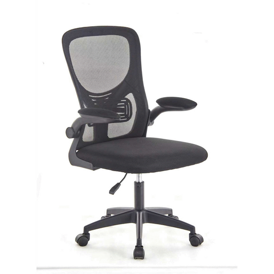 Everfurn Ella Mid Back Office Chair - Black