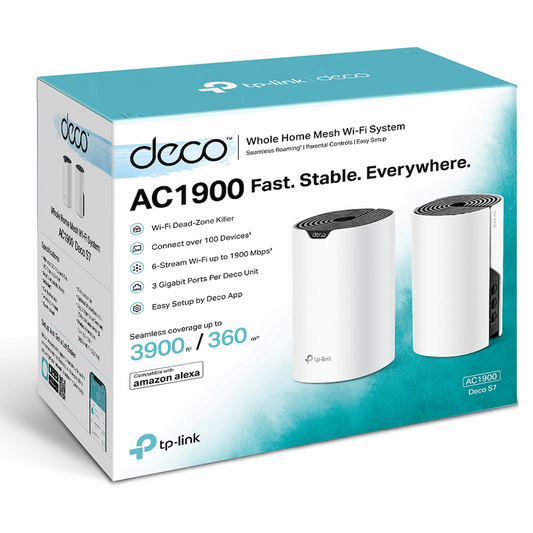 TP-Link Deco S7 (2-Pack) AC1900 Whole Home Mesh Wi-Fi System
