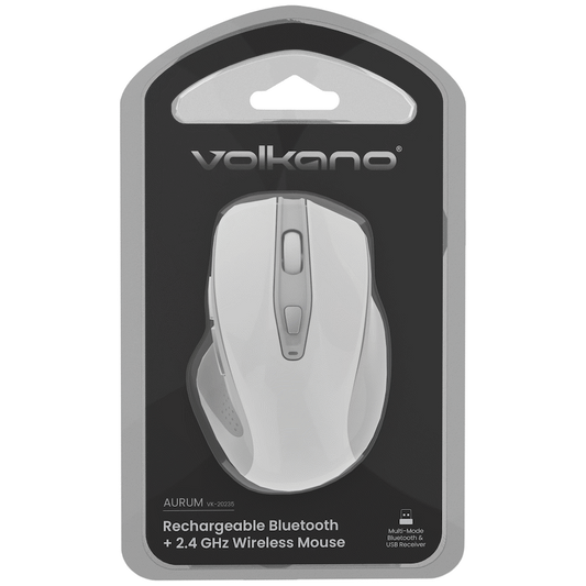 Volkano Aurum Series Bluetooth Wireless Mouse - White
