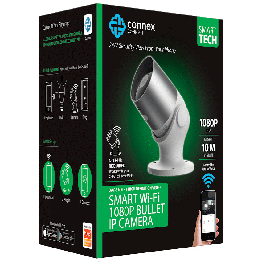 Smart Wi-Fi 1080P Bullet IP Camera - Outdoor