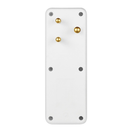 Ellies 4-Way Schuko Adaptor - White