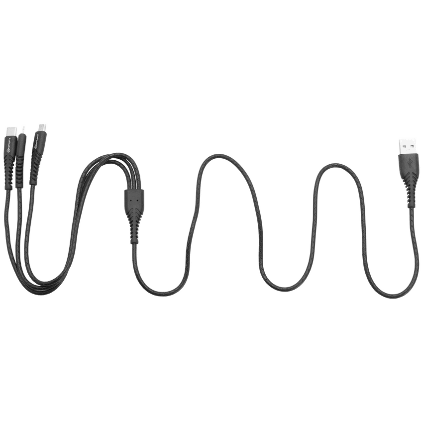 Amplify Linked Series 3-in-1 Charging Cable - Black