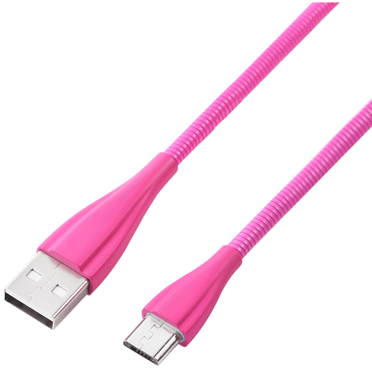 Volkano Fashion Series Micro USB Cable 1.8m - Lumo - Pink