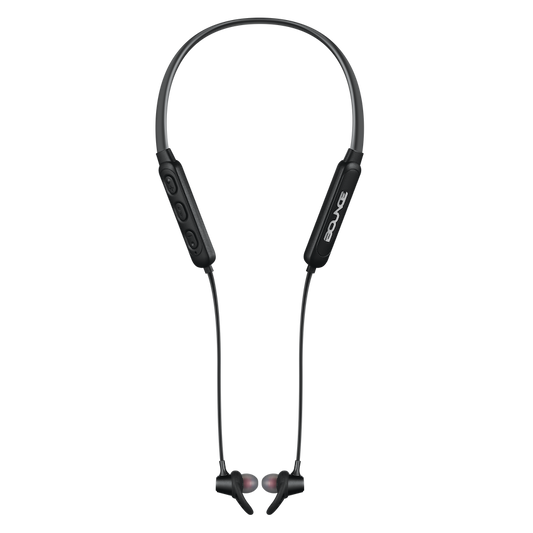 Bounce Bachata Series Bluetooth Earphones with Neckband - Black