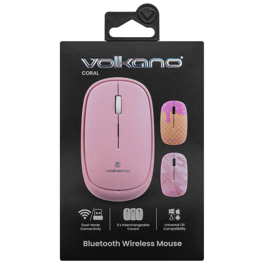 Volkano Coral series Bluetooth Wireless Mouse - Pink