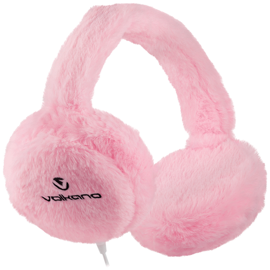 Volkano Kids Llama Series Wired Headphones with Case - Pink