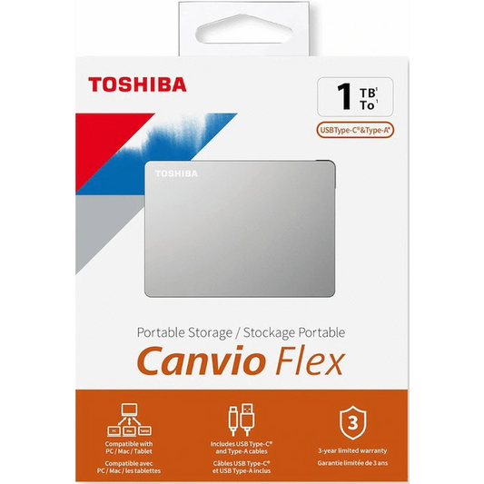 Toshiba Canvio Flex 2TB 2.5" USB 3.2 Warm Silver