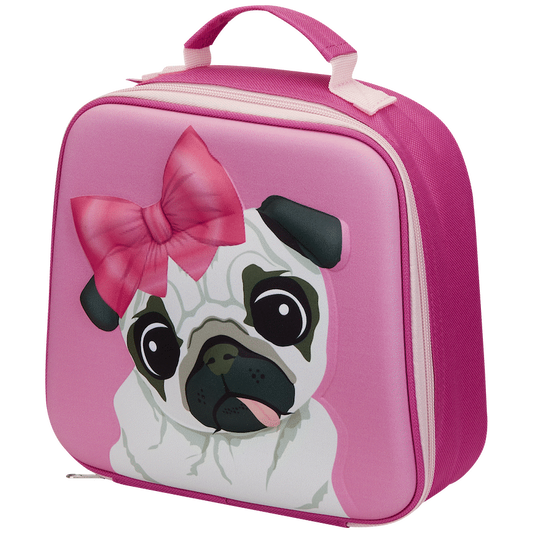 Quest Pug 3D EVA Lunch Bag - Pink