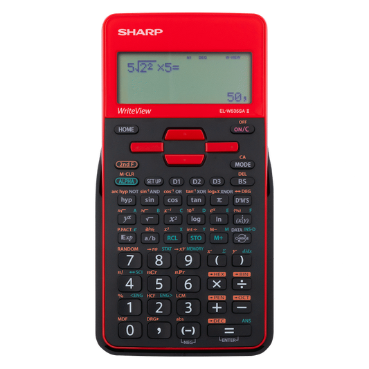 Sharp EL-W535SAII Red Scientific Calculator