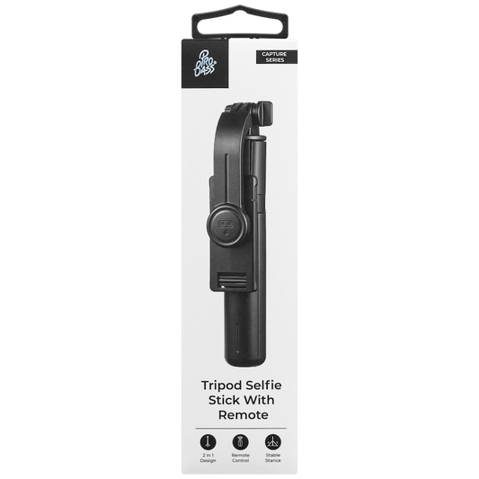 Pro Bass Capture Series Tripod Selfie Stick with Remote