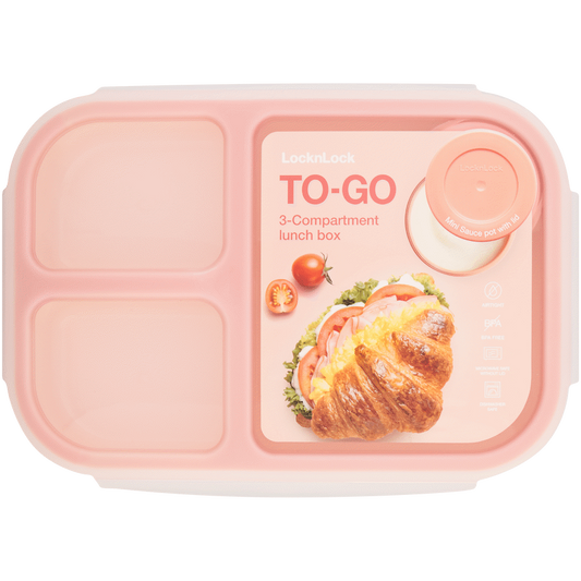 LocknLock To-Go lunch box 980ml pink ( Order in Qty of 6)