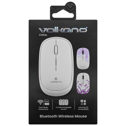 Volkano Coral series Bluetooth Wireless Mouse - White