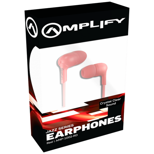 Amplify Jazz Series Earphones - Red