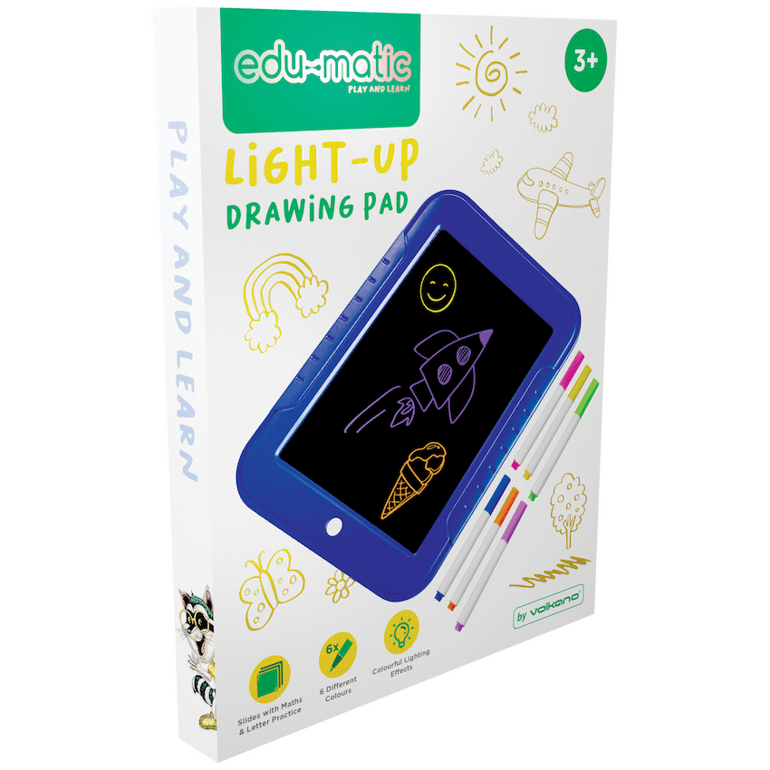 EDU - Light-Up Drawing Pad with 6 Colours and Stencils