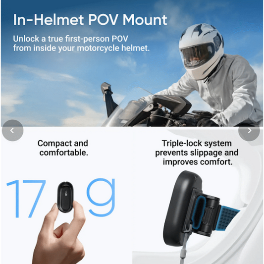 Insta360 GO 3S Motorcycle In-Helmet POV Bundle 128Gig